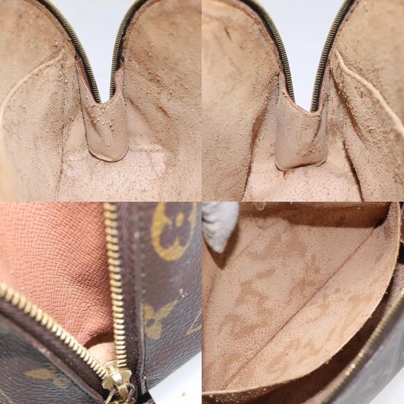 LOUIS VUITTON Monogram Trousse Demi Ronde Cosmetic Pouch M47520 LV Auth 117909 - Picture 15 of 15